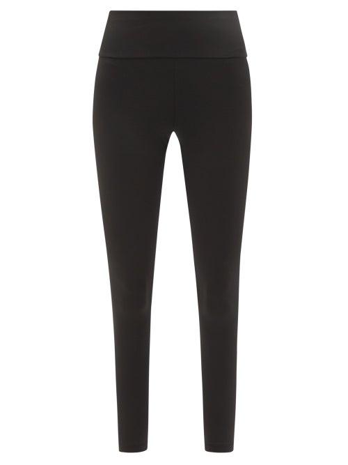 Ernest Leoty - Marion Cropped Jersey Leggings - Womens - Black