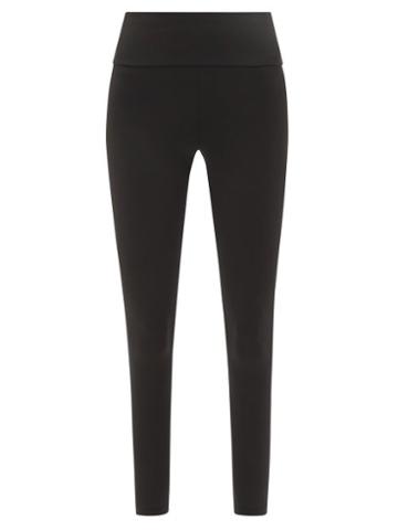 Ernest Leoty - Marion Cropped Jersey Leggings - Womens - Black