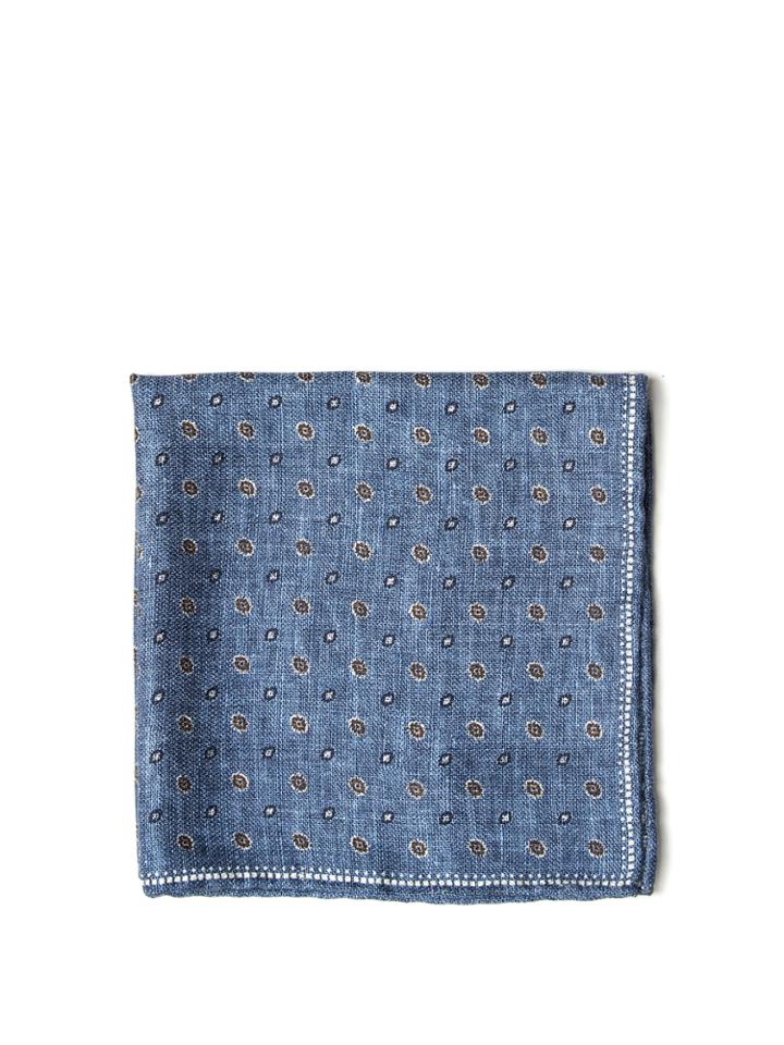 Brunello Cucinelli Multi Dot-print Silk Pocket Square