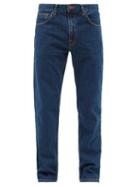 Nudie Jeans - Gritty Jackson Organic-cotton Straight-leg Jeans - Mens - Dark Blue