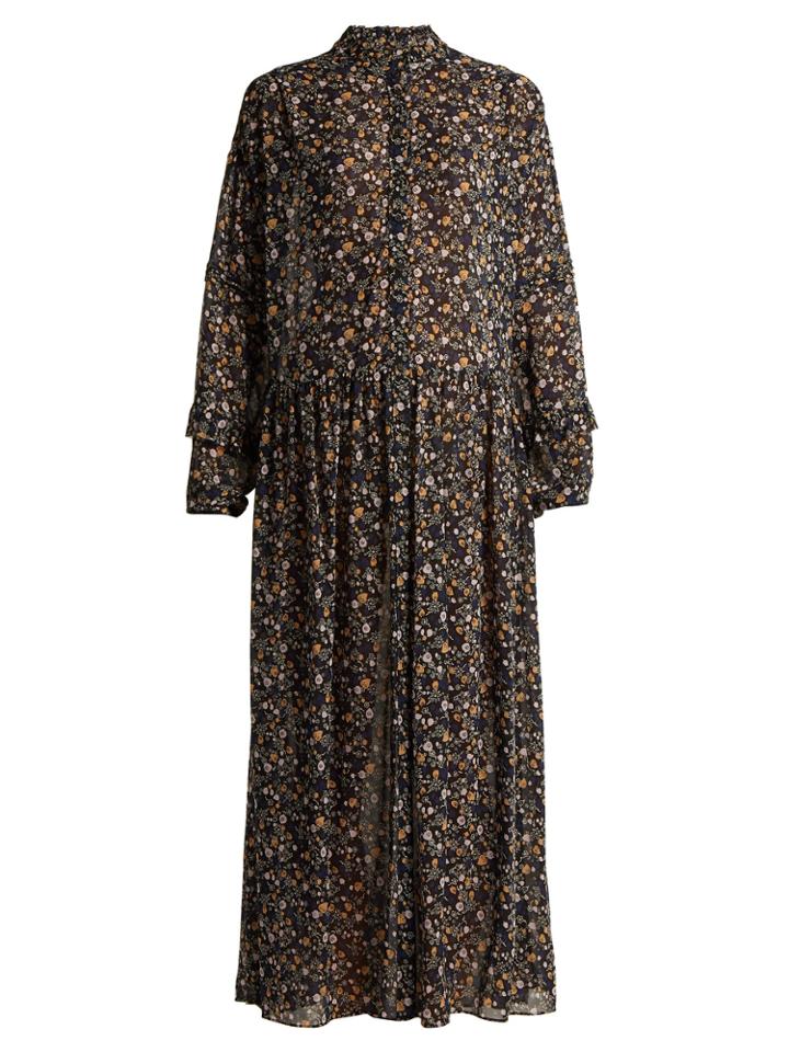 M.i.h Jeans Edith Botanical Silk Dress