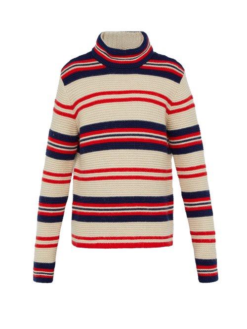 Matchesfashion.com Gucci - Striped Wool Blend Sweater - Mens - Multi