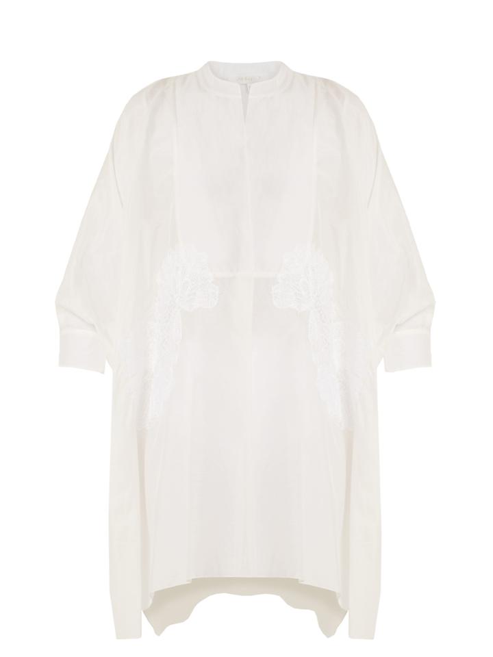 Lila Eugénie 1801 V-neck Cotton And Silk-blend Kaftan