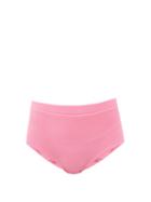 Matchesfashion.com Cossie + Co - The Lucinda High-rise Bikini Briefs - Womens - Light Pink