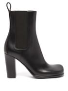 Bottega Veneta - Storm Moulded-toe Leather Chelsea Boots - Womens - Black