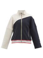 Matchesfashion.com The Upside - Scandi Tatiana Striped Cotton-jersey Jacket - Womens - Navy White