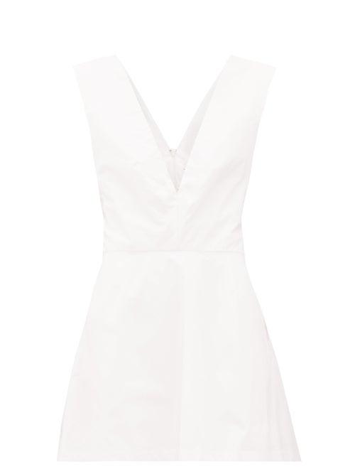 Matchesfashion.com Kalita - Lemuria Tie-back Cotton Playsuit - Womens - White