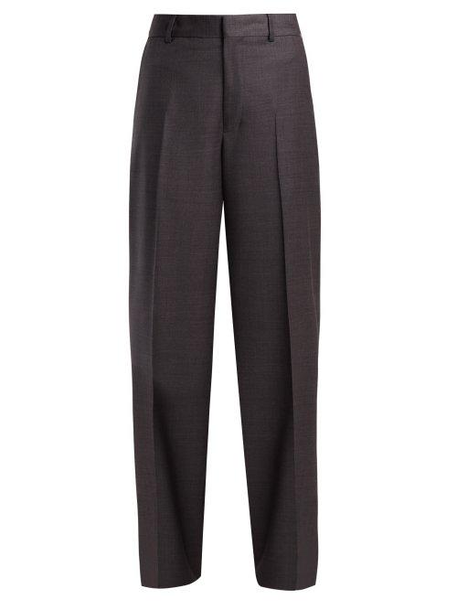 Matchesfashion.com Raey - Fine Wool Trousers - Womens - Grey