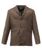 Mens Rtw Edward Crutchley - Single-breasted Wool Jacket - Mens - Brown