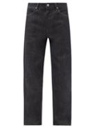Matchesfashion.com Jil Sander - Raw-denim Straight-leg Jeans - Mens - Dark Blue
