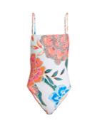Mara Hoffman Arcadia Coral-print Swimsuit