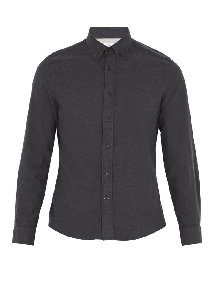 Brunello Cucinelli Button-down Collar Cotton-flannel Shirt