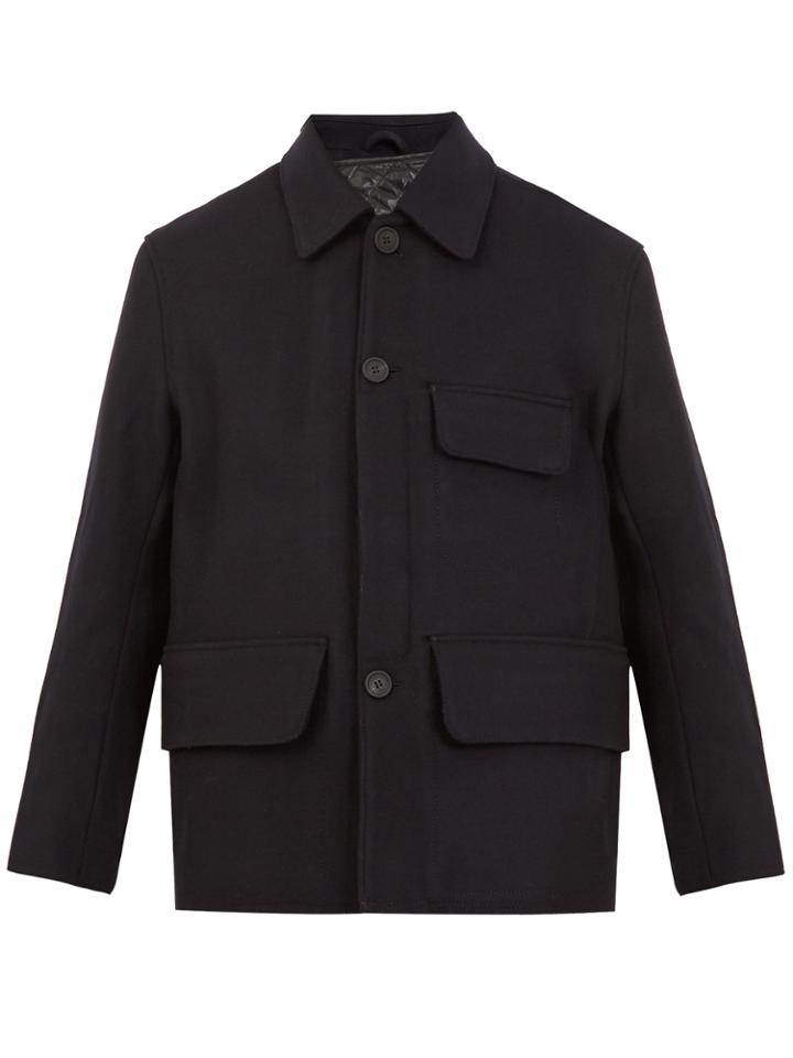 Acne Studios Melbin Detachable-lining Wool Coat