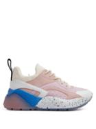 Matchesfashion.com Stella Mccartney - Eclypse Low Top Contrast Panel Trainers - Womens - Pink White