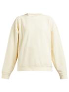Matchesfashion.com Acne Studios - Loop Back Cotton Sweatshirt - Womens - Cream