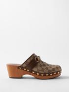 Gucci - Horsesbit Gg-canvas Clogs - Womens - Brown Multi