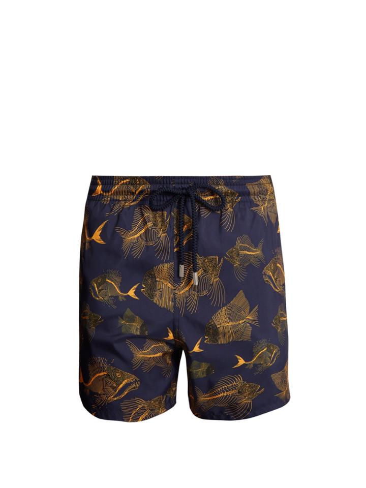 Vilebrequin Mahina Prehistoric Fish-print Swim Shorts