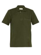 Matchesfashion.com Oliver Spencer - Yarmouth Short Sleeved Cotton Kildale Shirt - Mens - Dark Green