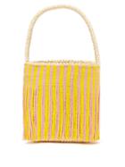 Matchesfashion.com Sensi Studio - Beaded Fringe Torquilla Straw Basket Bag - Womens - White Multi