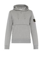 Matchesfashion.com Stone Island - Cotton Jersey Hooded Sweatshirt - Mens - Grey