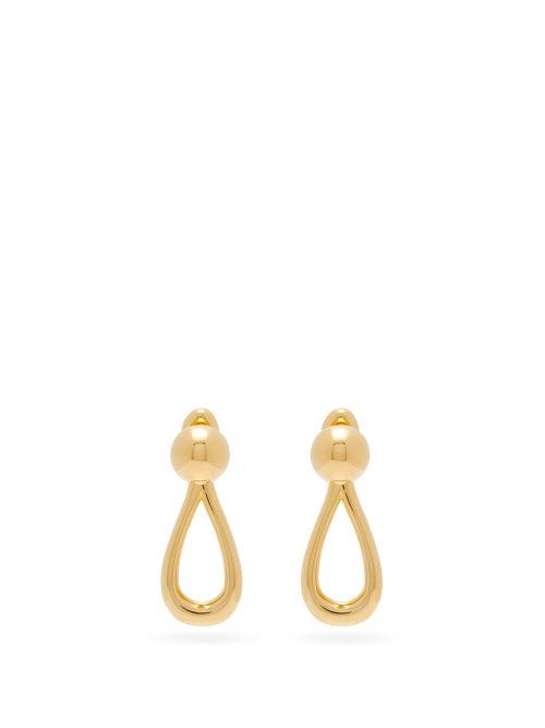 Matchesfashion.com Loewe - Drop Gold-tone Earrings - Womens - Gold