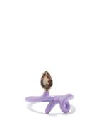 Bea Bongiasca - Baby Vine Quartz, Enamel & 9kt Gold Ring - Womens - Purple Multi