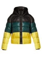 Pswl Striped Quilted Down-filled Jacket