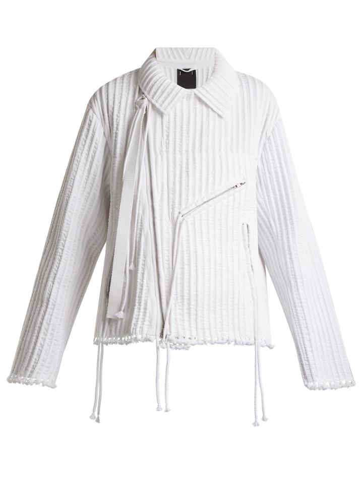 Craig Green Piped Cotton Biker Jacket