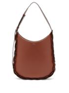 Matchesfashion.com Chlo - Darryl Medium Grained-leather Shoulder Bag - Womens - Dark Brown