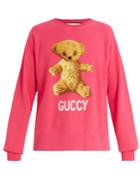 Gucci Teddy-bear Appliqu Cotton Sweatshirt