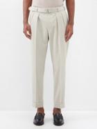 Officine Gnrale - Pierre Pleated Wool Trousers - Mens - Cream