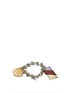 Ladies Jewellery Raf Simons - Knotted Chain & Crystal Charm Bracelet - Womens - Yellow Multi