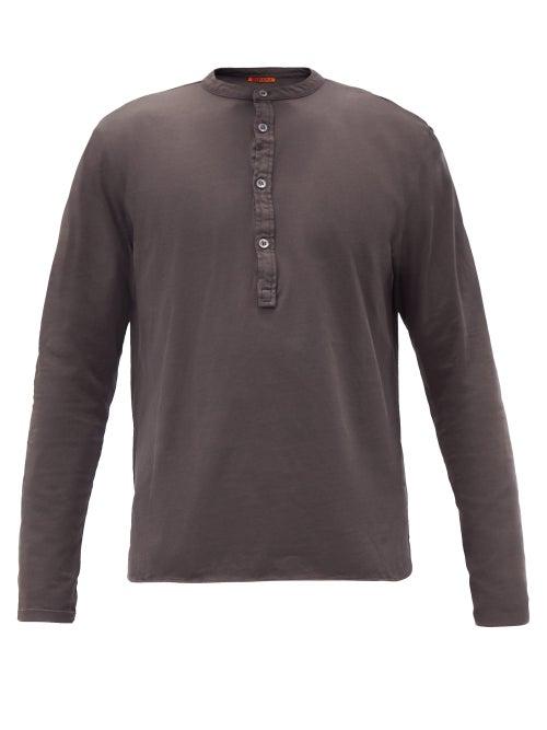 Matchesfashion.com Barena Venezia - Nalin Cotton Henley Top - Mens - Brown