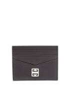 Mens Accessories Givenchy - Logo-plaque Leather Cardholder - Mens - Black