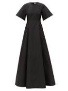 Matchesfashion.com Bernadette - Madeline Taffeta Dress - Womens - Black
