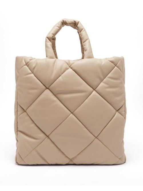 Stand Studio - Assante Quilted Faux-leather Tote Bag - Womens - Cream