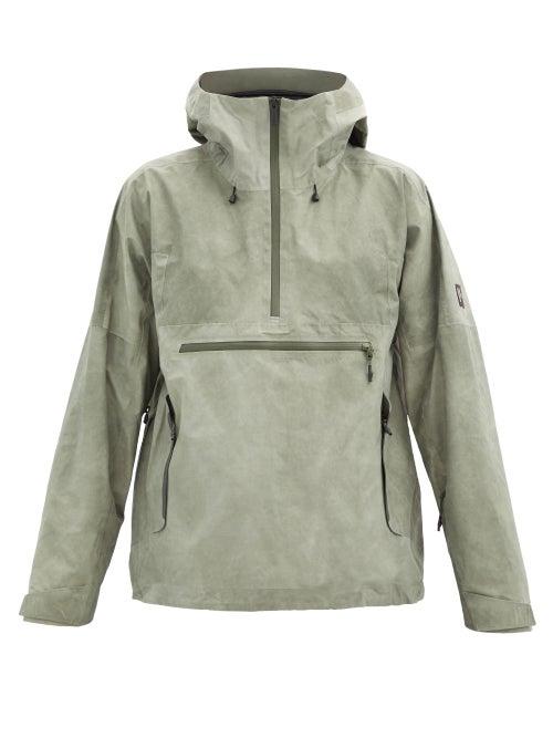 Matchesfashion.com Holden - Hooded Cotton-blend Technical-shell Anorak - Mens - Green