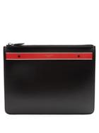 Givenchy Stripe-print Large Leather Pouch