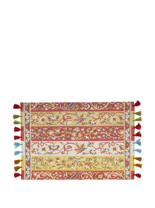 Matchesfashion.com D'ascoli - Set Of Four Shawl Tassel Trimmed Placemats - Multi