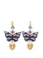 Dolce & Gabbana Butterfly And Heart-drop Earrings