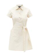 Ladies Rtw A.p.c. - Aurelie Belted Shirt Dress - Womens - Cream
