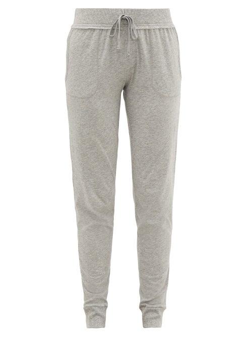 Ladies Lingerie Skin - Pima-cotton Track Pants - Womens - Light Grey