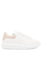 Matchesfashion.com Alexander Mcqueen - Raised-sole Low-top Leather Trainers - Womens - Pink White
