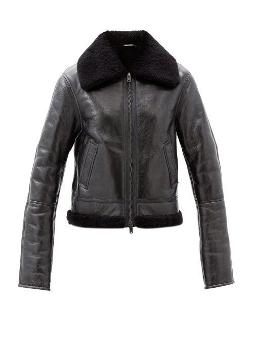 Matchesfashion.com Joseph - June Shearling Jacket - Womens - Navy