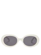Matchesfashion.com Isabel Marant Eyewear - Trendy Oval Acetate Sunglasses - Womens - Ivory