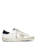 Matchesfashion.com Golden Goose - Superstar Leather And Corduroy Low Top Trainers - Mens - Blue White