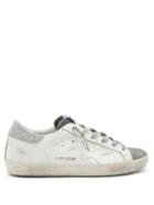 Matchesfashion.com Golden Goose - Superstar Glitter-panelled Leather Trainers - Womens - Grey White