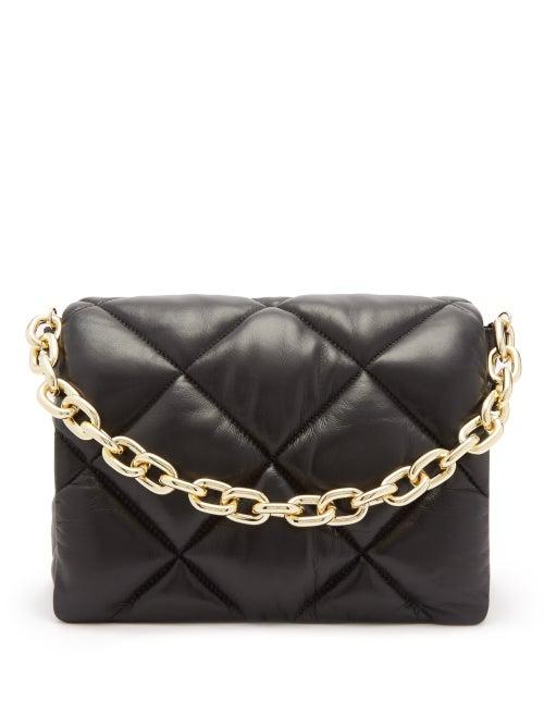 Stand Studio - Brynnie Medium Quilted-leather Shoulder Bag - Womens - Black