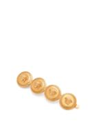 Matchesfashion.com Versace - Medusa-coins Metal Left-side Hair Clip - Womens - Gold