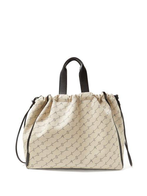 Matchesfashion.com Stella Mccartney - Logo Jacquard Canvas Tote - Womens - Cream Multi